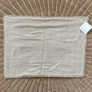 New Serena & Lily Wiltshire Raw Silk Pillow Cover (18”x24”)-Natural Brown